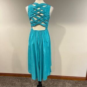 Elegant Teal Sleeveless midi Dress size‎ medium